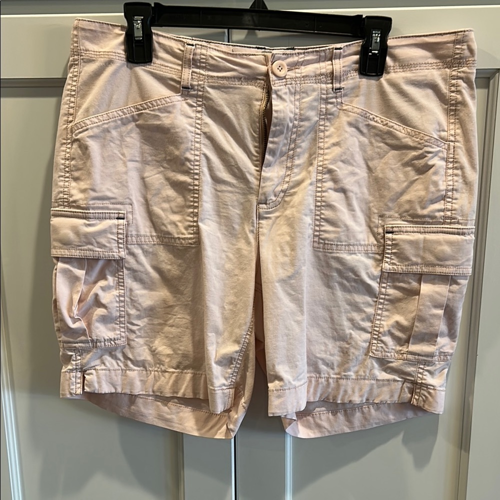 L.L. Bean Pink Cargo Shorts Relaxed Fit Durable